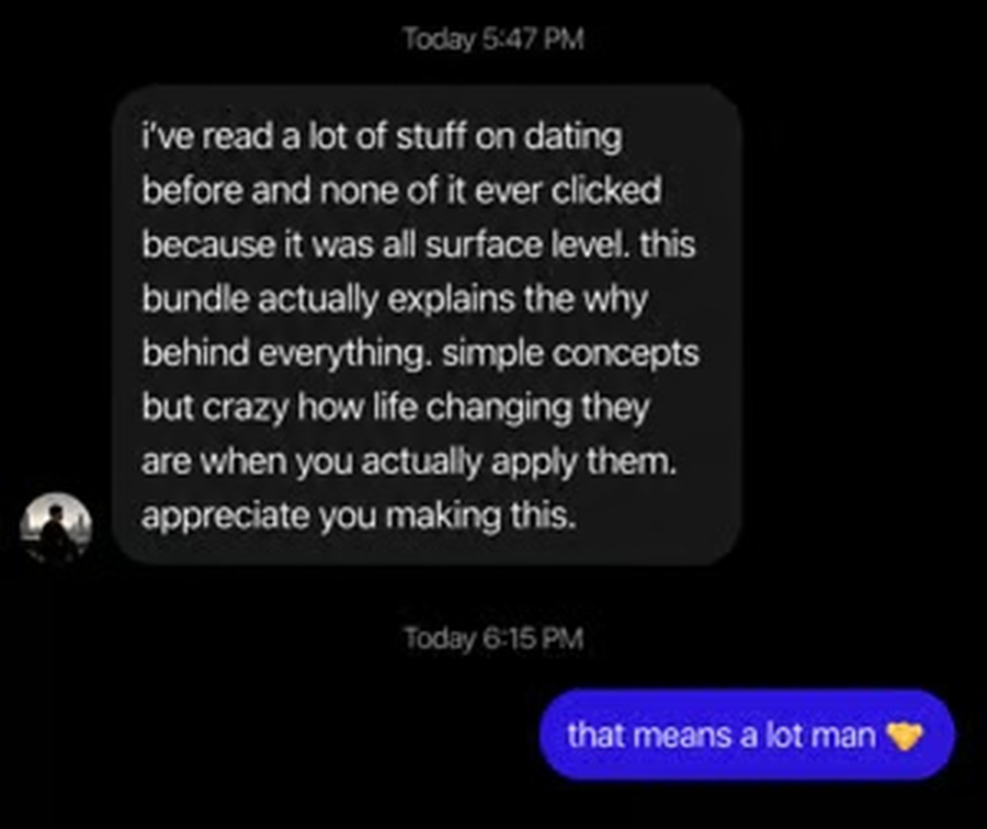 Customer testimonial